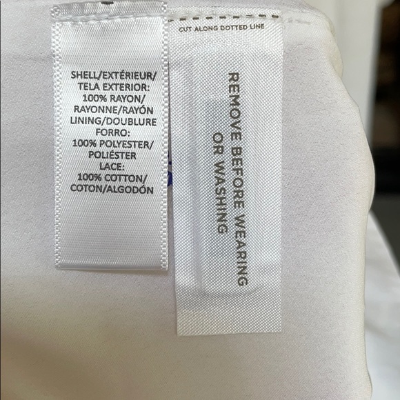 LOFT Midi length white dress with open sleeves - Picture 6 of 6